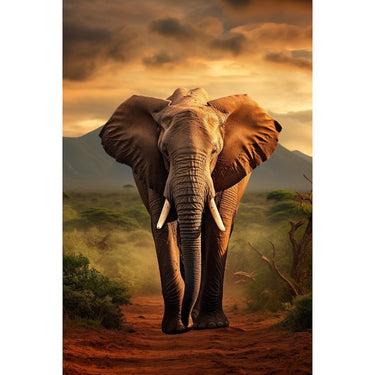 Éléphant Couleur Tableau